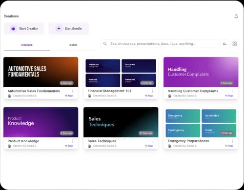 Platform screenshot